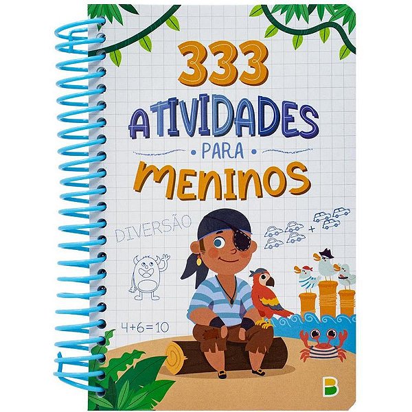 Livro Infantil de Colorir 333 Atividades Especial Menino 168 Páginas