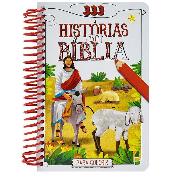 Livro Infantil de Colorir 333 Histórias da Bíblia Especial com 144 Páginas