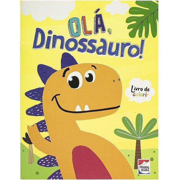 Livro Infantil de Colorir Fantasia Dinossauro 21X28CM 32 Páginas