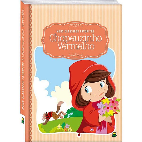 Livro Infantil Ilustrado Chapeuzinho Vermelho Capa Dura 18X22CM 14 Páginas