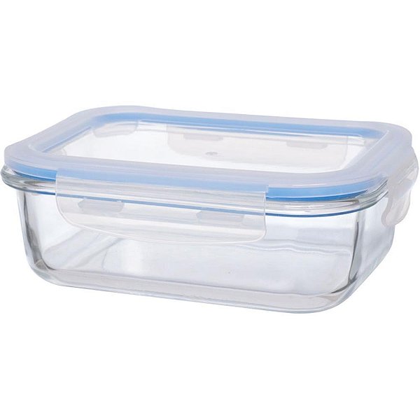 Pote Hermético Retangular de Vidro 640ML Western Home