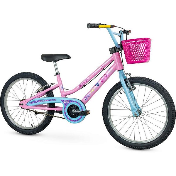 Bicicleta ARO 20 Barbie Nathor com Freios V-BRAKE e ARO de Alumínio