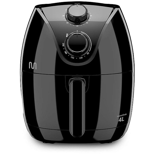 Fritadeira AIR FRYER BLACK 4L – 1500W 127V com Timer 60 Minutos Multi