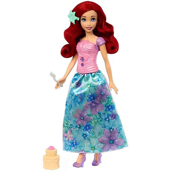 Boneca Disney Princesa Ariel SPIN AND Reveal com Acessórios