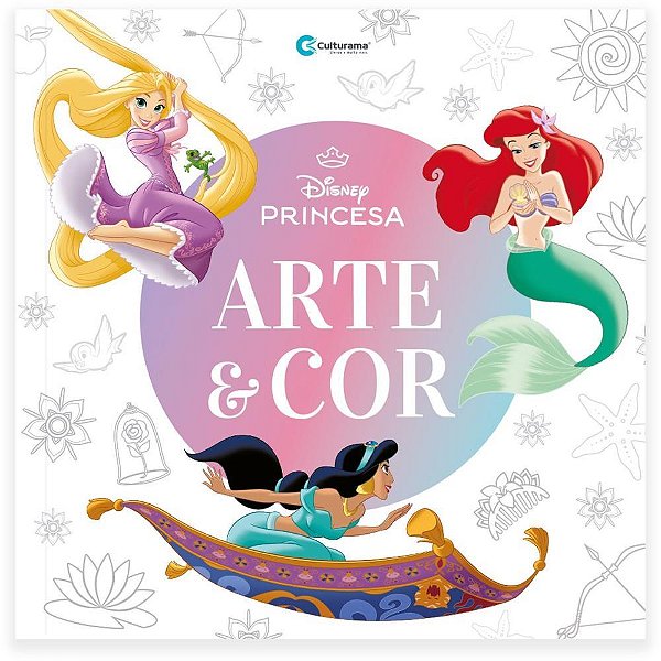 Livro Infantil de Colorir ARTE e COR Princesas 27X27CM com 36 Páginas