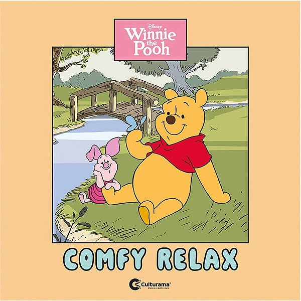 Livro de Colorir Pooh COMFY Relax com 36 Páginas 27X27CM