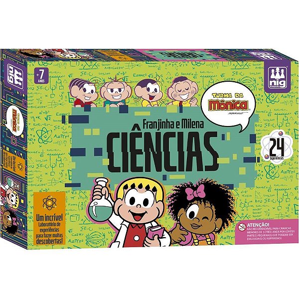 Brinquedo Educativo Turma da Mônica Ciência Franjinha e Milena