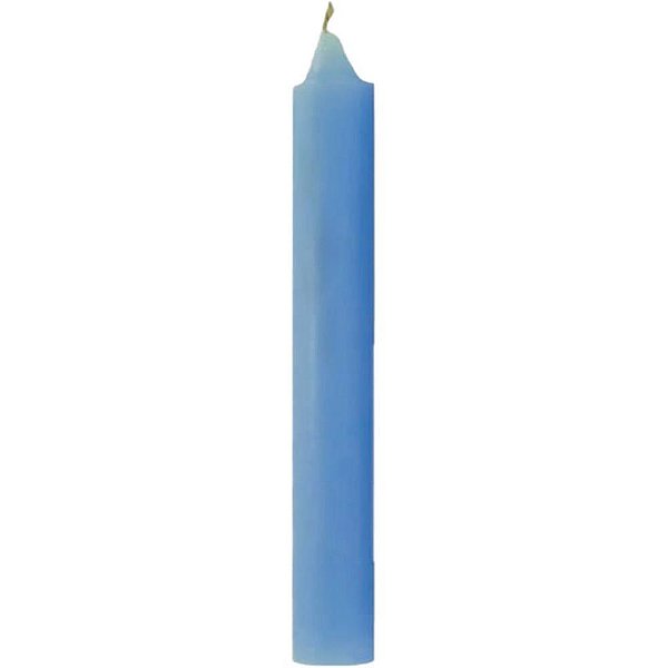 Vela para Aniversário Lisa Azul 10 Unidades (cartela)