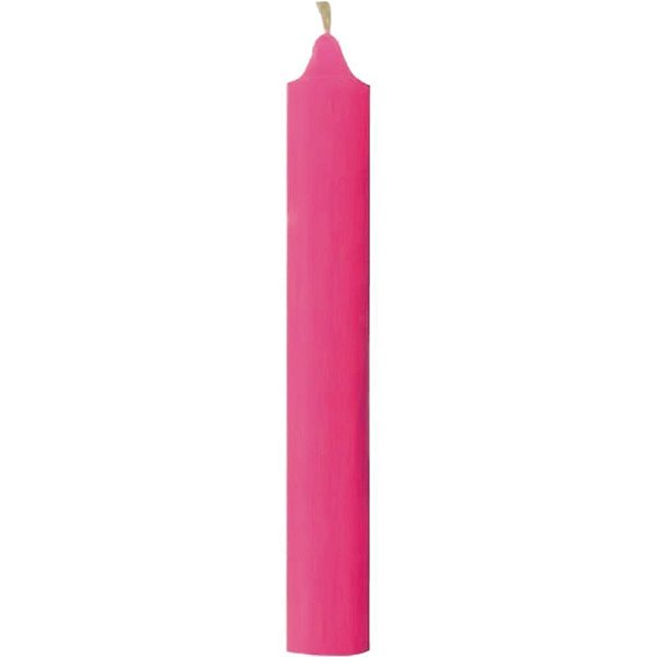 Vela para Aniversário Lisa Rosa Cartela com 10 Unidades