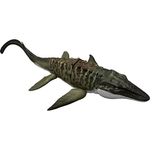 Boneco JW Rebirth Mosasaurus com Ação de Ataque Articulado