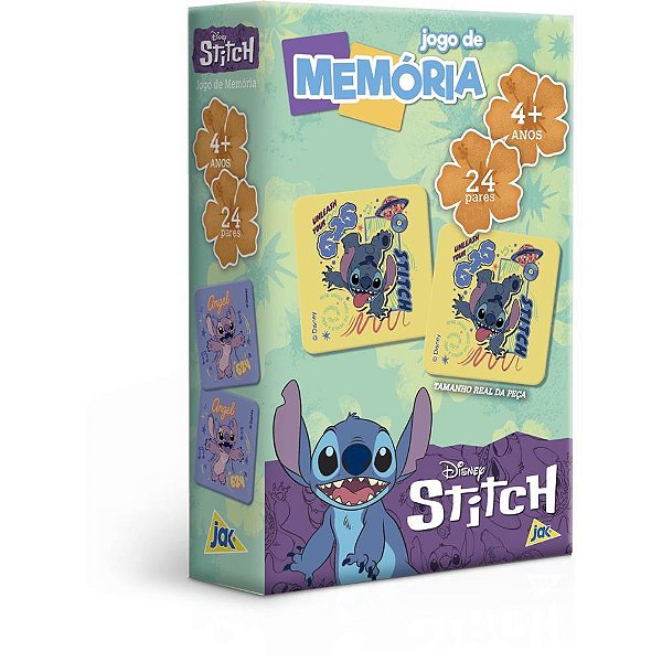Jogo da Memória STITCH com Cartelas Coloridas