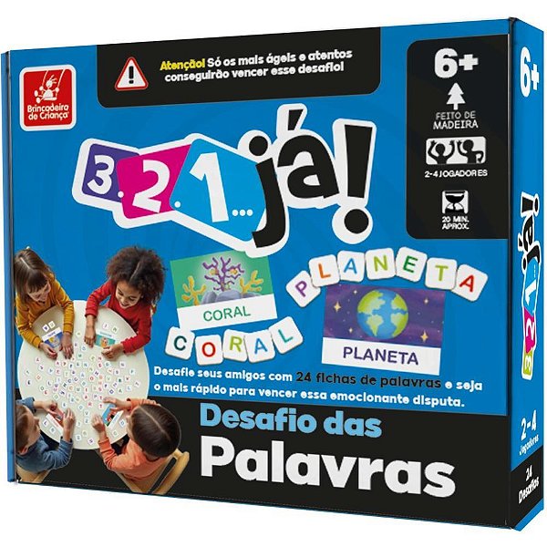 Jogo Educativo 3.2.1 JÁ - Desafio das Palavras