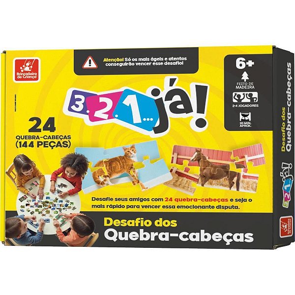 Jogo Educativo 3.2.1 JÁ - Desafio dos QUEBRA-CABEÇAS
