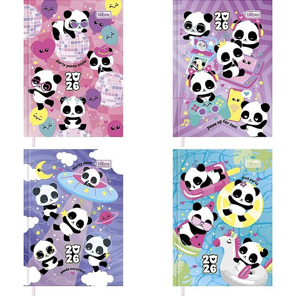 Agenda 2026 Lovely Friend Costurada 176 Folhas 78X108MM Pacote com 4 Unidades