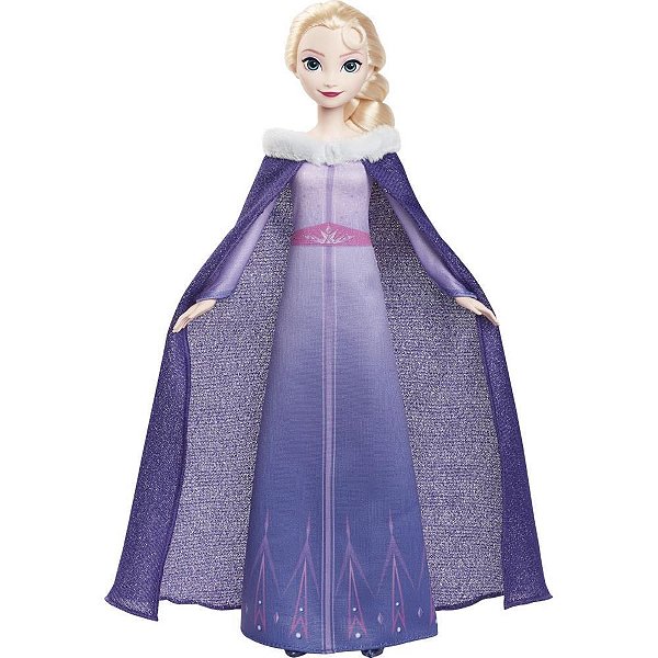 Boneca Disney Frozen ELSA Festival de Inverno com Vestido e Capa