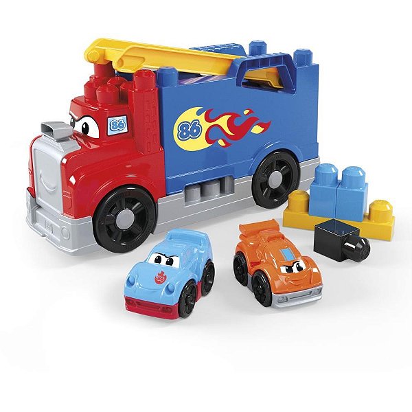 Mega BLOKS Guindaste de Construção com 19 Peças e Rampas