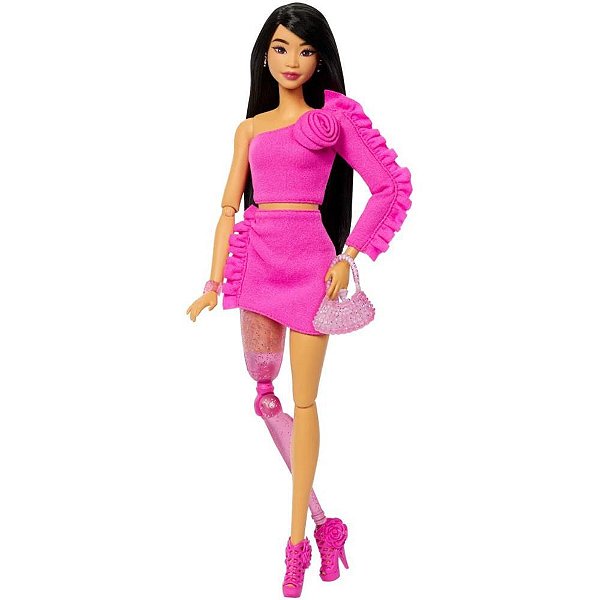 Barbie Fashion Deluxe STYLE com Traje Rosa e Acessórios