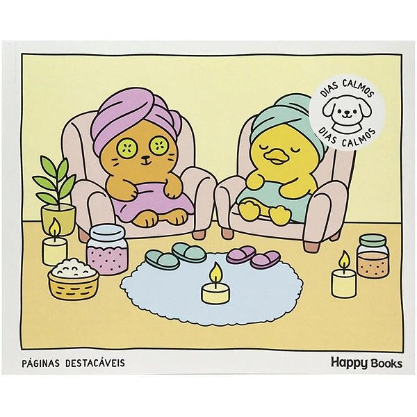 Livro de Colorir COZY e Cute: Dias Calmos