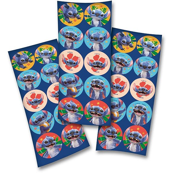 Adesivos Decorados Lilo e STITCH Pacote com 30 Unidades Live Action Filme