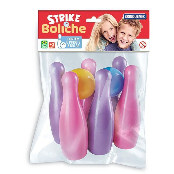 Boliche Strike Solapa Menina Diversão e Coordenação Motora