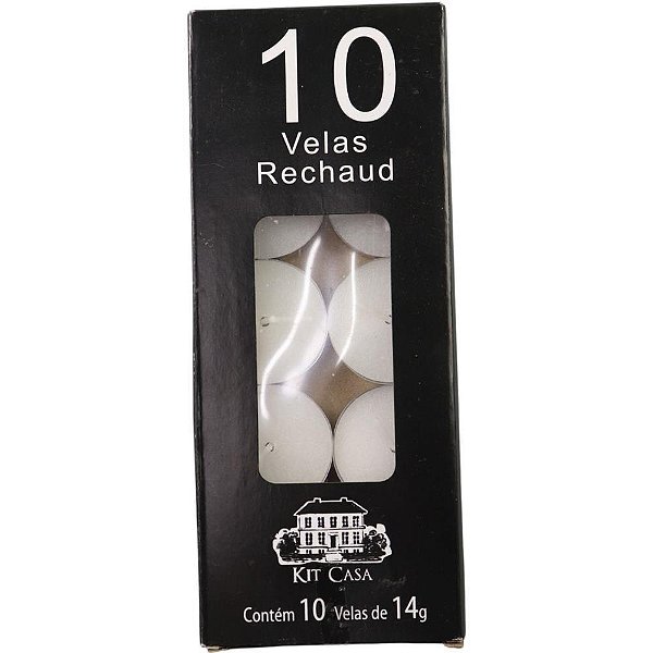 Vela Rechaud com 10 Unidades Caixa Ideal para Decoração e Aromatizadores
