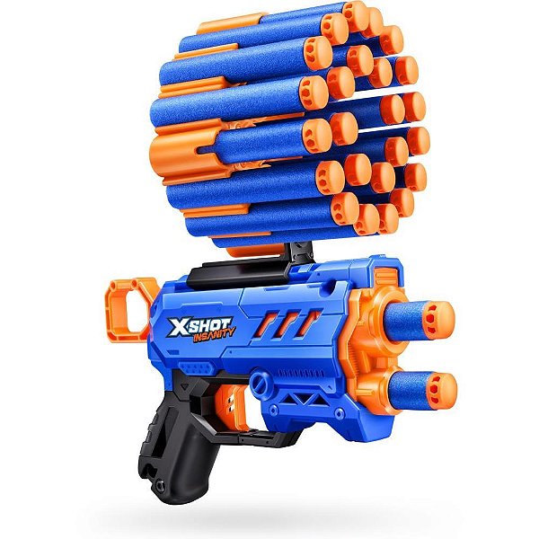 Lançador X-SHOT Insanity Micro – com Alcance de ATÉ 24 Metros