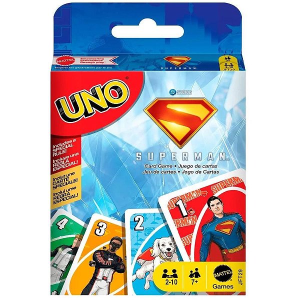 Jogo de Cartas UNO Superman Movie