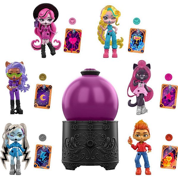Monster HIGH Coleção Mini Bola de Cristal – Boneca Surpresa com Amuleto