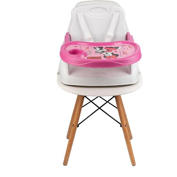 Cadeira de Alimentação Booster Minnie para Bebês 6 Meses ATÉ 15KG