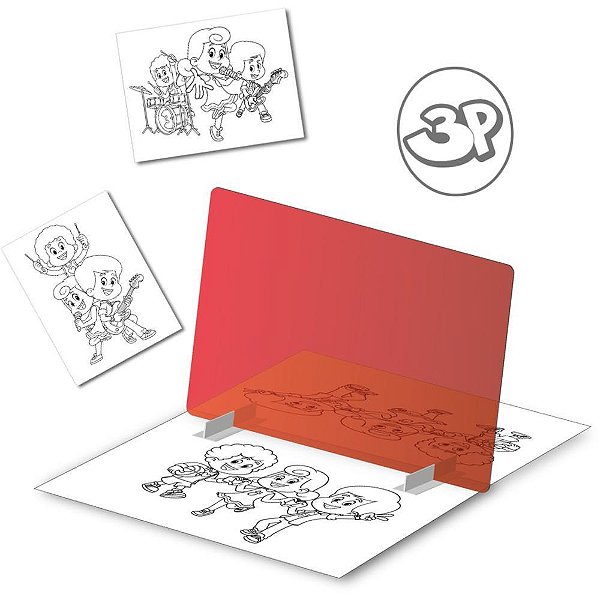 Brinquedo Educativo 3 Palavrinhas Desenho Mágico