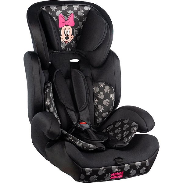 Cadeira de Segurança para Carro Minnie 9 a 36KG com Encosto Ajustável