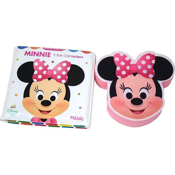 Livro para Banho Minnie com Esponja 14X14CM
