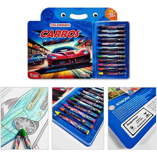 Maleta para Pintura Colorindo Carros