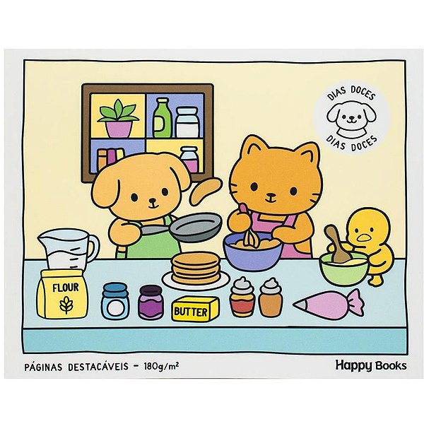 Livro de Colorir COZY e Cute: Dias Doces com Ilustrações Acolhedoras
