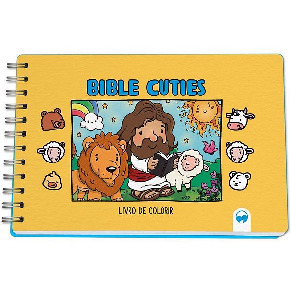 Livro de Colorir Bible Cuties 64 Páginas 150G com Acetato 15X21CM