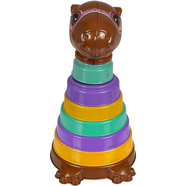 Brinquedo Educativo Kapi BEL Capivara com Encaixes Coloridos