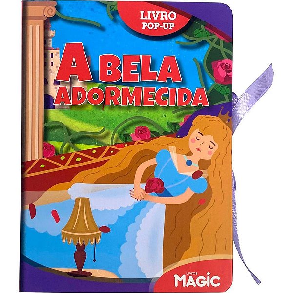 Livro Infantil Ilustrado Bela Adormecida com Cenas POP-UP 12 Páginas