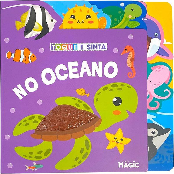 Livro Infantil Ilustrado Toque e Sinta NO Oceano
