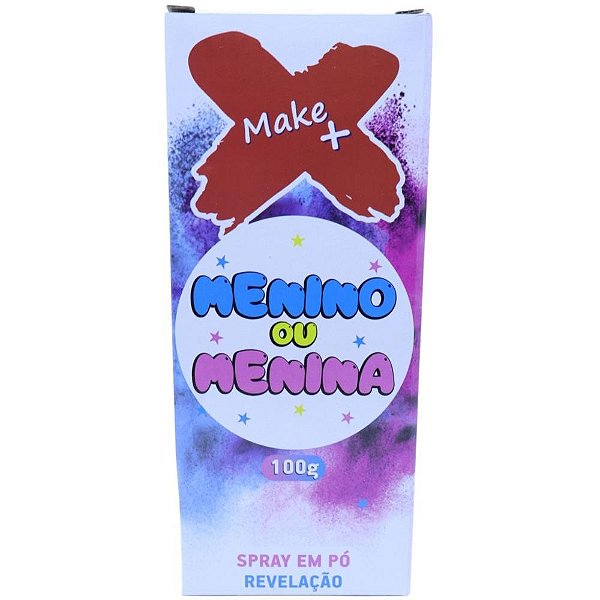 Lançador de Confete SPRAY PÓ Revelação Azul