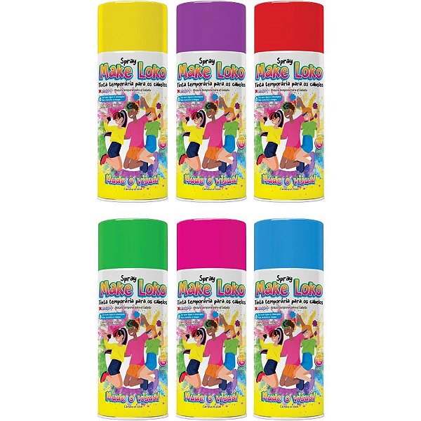 Pinta Cabelo Make Loko 120ML Cores Sortidas Display com 12