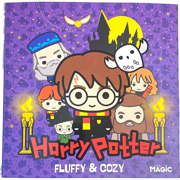 Livro de Colorir HARRY Potter FLUFFY e COZY 48 Páginas 24X24CM Magic KIDS