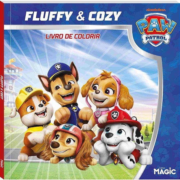 Livro de Colorir Patrulha Canina FLUFFY e COZY 48 Páginas 24X24CM