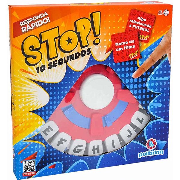 Jogo Diverso STOP 10 Segundos com Roleta Polibrinq