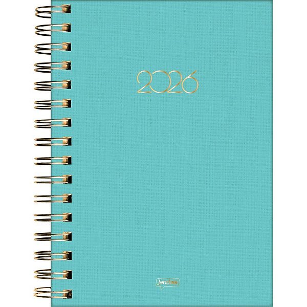 Agenda 2026 Tiffany Capa Dura Espiralada 184 Folhas 136X194MM Pacote com 4