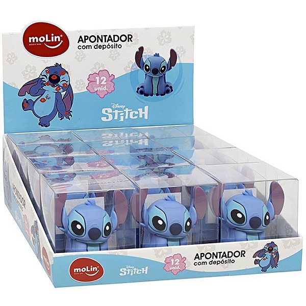 Apontador com Depósito STITCH Especial 3D Display com 12 Unidades