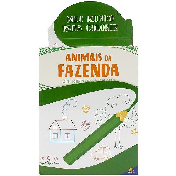 Livro Infantil Colorir Meu Mundo para Colorir 16 Páginas - 6 Títulos Sortidos Display com 60 Unidades