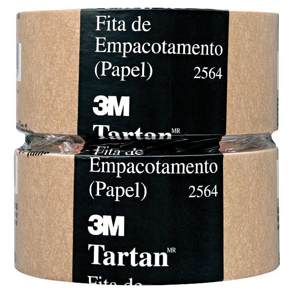 Fita para Empacotamento Papel Crepado 2564 45MM X 50M - Pacote com 6