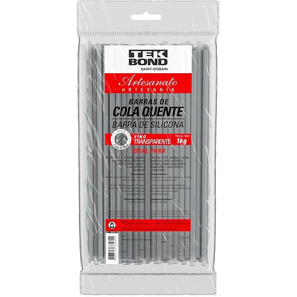 Cola Quente Refil Fina Transparente 1KG - Tekbond