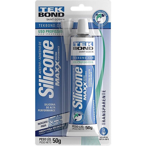 Adesivo de Silicone Acético MAXX 50G para Aquários