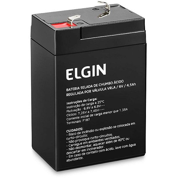 Bateria Selada 6V 4,5AH VRLA ELGIN